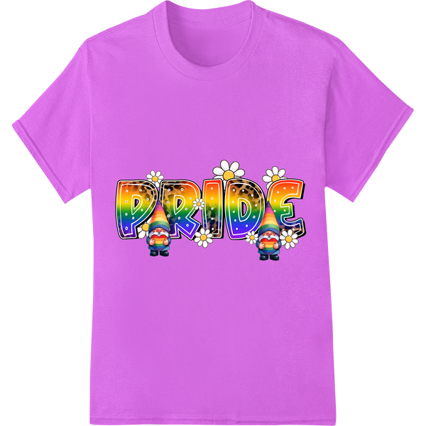 Vibrant LGBT Pride DTF Print Heat Transfer - Bold & Charming on purple shirt - SUPERDTF-DTF Prints-DTF Transfers-Custom DTF Prints