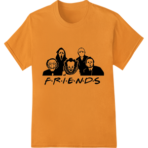 Innovative bulk t-shirt printing design on Spooky Friends TV Show Horror Parody Halloween DTF Print