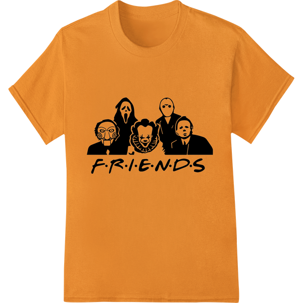 Innovative bulk t-shirt printing design on Spooky Friends TV Show Horror Parody Halloween DTF Print