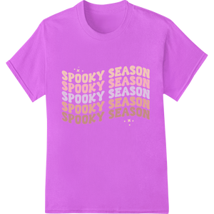 Spooky Season: Festive Halloween DTF Print Heat Transfer enhanced with professional t shirt prints