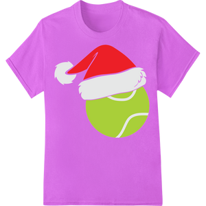 Personalized custom apparel design for Festive Tennis Ball Santa Hat DTF Print Heat Transfer