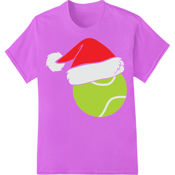 Personalized custom apparel design for Festive Tennis Ball Santa Hat DTF Print Heat Transfer