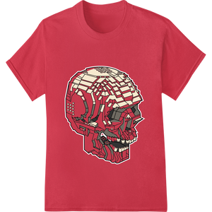 Innovative dtf printer design on Geometric Skull DTF Heat Transfer - Edgy Abstract Design