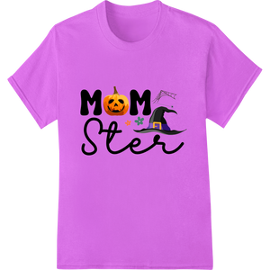 Playful 'Mom Ster' Halloween Design for DTF Transfers with custom bulk t-shirt printing artwork