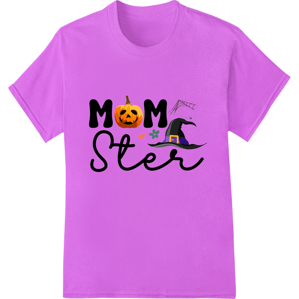 Playful 'Mom Ster' Halloween Design for DTF Transfers with custom bulk t-shirt printing artwork