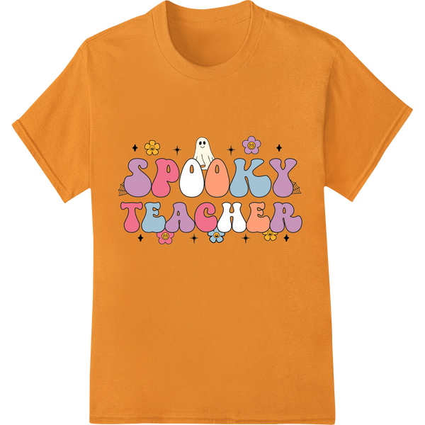 Custom DTF technology design - Spooky Teacher: Playful Halloween Design for Educators