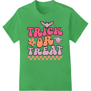 Spooky Bat 'Trick or Treat' Halloween Heat Transfer Print - High-quality DTF printing experts