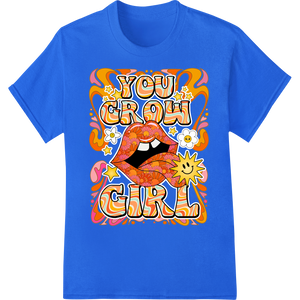 Innovative durable print transfers design on You Grow Girl - Retro Lips DTF Print Heat Transfer