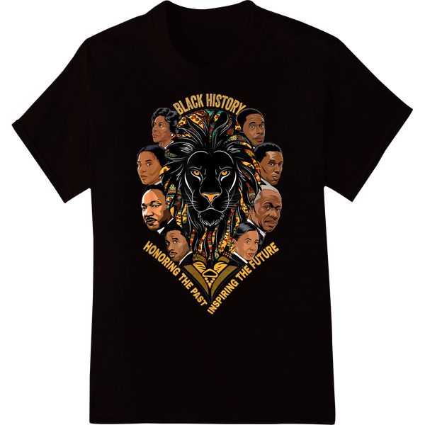 Regal Black History Month Tribute Honoring the Past & Future on black shirt - SUPERDTF-DTF Prints-DTF Transfers-Custom DTF Prints