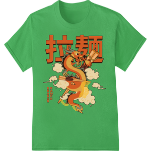 Custom digital printing design - Flaming Dragon Noodles: Celebrate Chinese New Year in Style