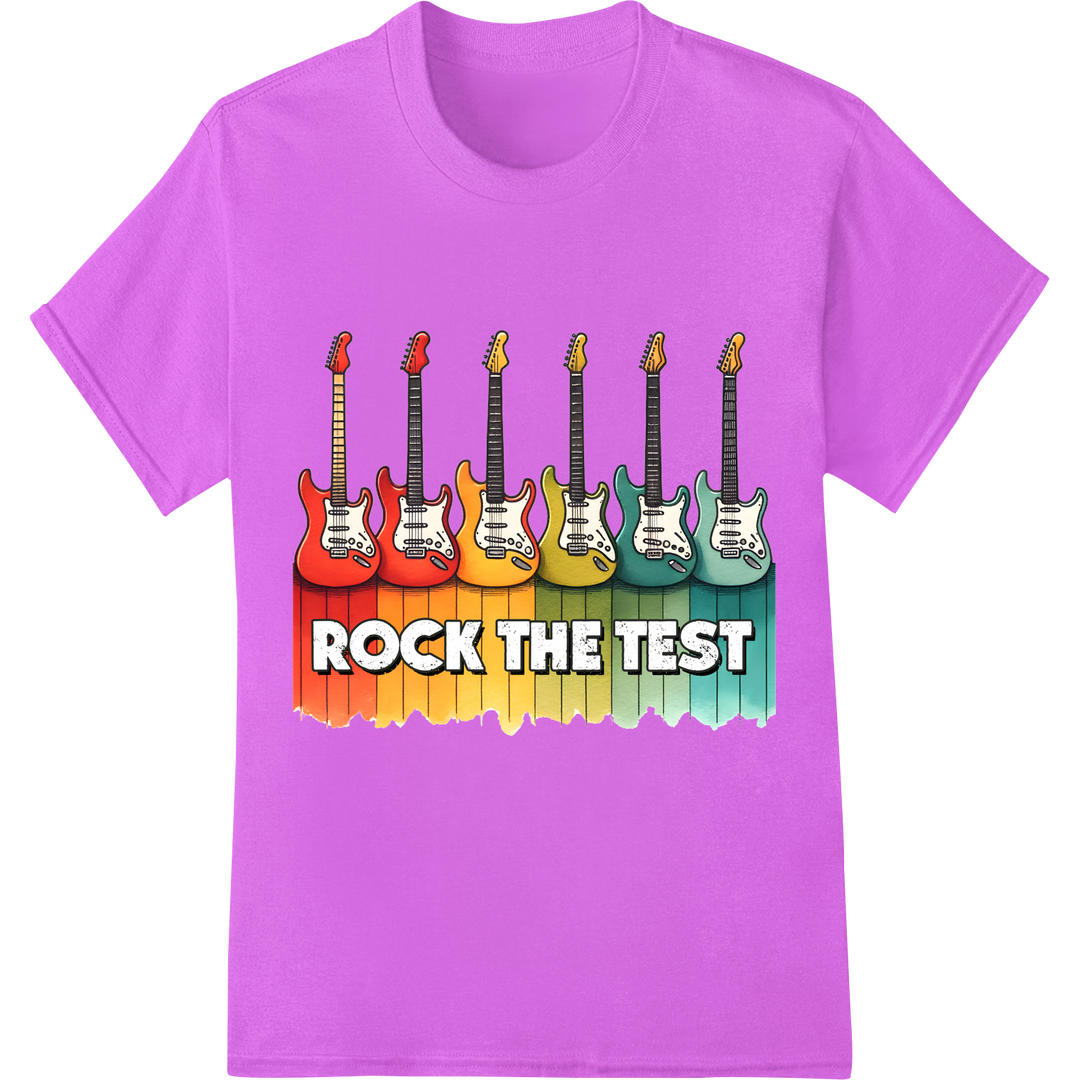 Rock the Test in Style - Amp Up Your Academic Game! on purple shirt - SUPERDTF-DTF Prints-DTF Transfers-Custom DTF Prints