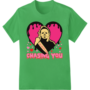 Haunting Love: Michael Myers Valentine's Day DTF Print made with premium apparel decoration