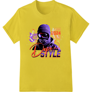 Enigmatic 2024 Streetwear Style DTF Print Heat Transfer enhanced with professional vibrant DTF prints