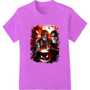 Personalized heat transfer design for Trio of Terror: Freddy, Jason & Michael Halloween DTF Print