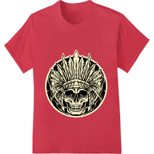 Edgy Skull Tribal Design Heat Transfer by Super DTF showcasing advanced DTF technology technology