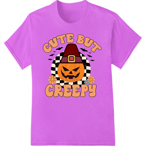 Unique heat transfer for Cute But Creepy: Adorable Halloween Pumpkin DTF Print