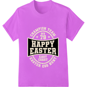 Vintage Happy Easter Heat Transfer Design | Super DTF made with premium vibrant DTF prints