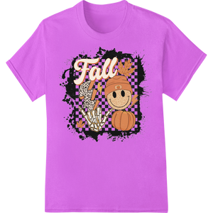 Cutting-edge vibrant DTF prints featured on Festive Fall Pumpkin Heat Transfer Print by Super DTF