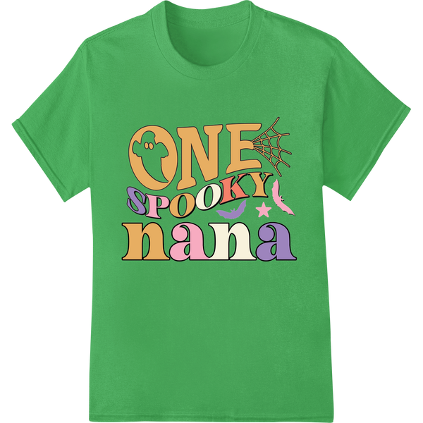 One Spooky Nana: Playful Halloween Typography DTF Print enhanced with professional custom print solutions