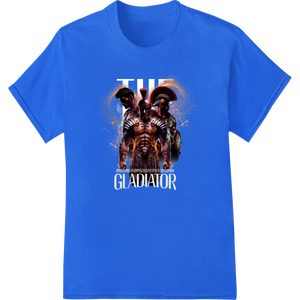 Vibrant custom garment printing print on Unleash Your Inner Warrior: Gladiator DTF Print Heat Transfer