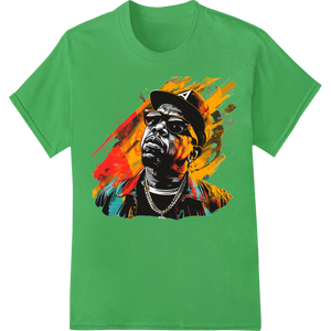 Unique garment printing for Fiery Abstract Portrait - Vivid Colors, Edgy Urban Style