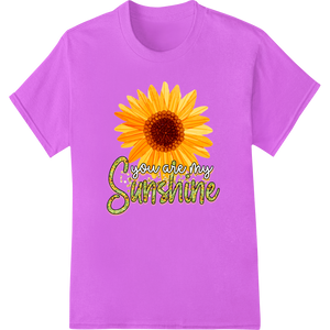 Custom vibrant DTF prints design - Sunflower Sunshine: Uplifting DTF Heat Transfer Design