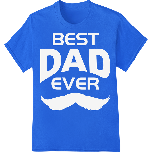 Heartfelt Abstract DTF Print for Father's Day Gifts on blue shirt - SUPERDTF-DTF Prints-DTF Transfers-Custom DTF Prints