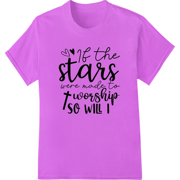 Inspirational Typography Quote - DTF Print Heat Transfer on purple shirt - SUPERDTF-DTF Prints-DTF Transfers-Custom DTF Prints