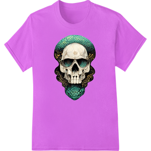 Serpentine Skull: Edgy Enigma for Bold Fashion Statements featuring professional professional DTF printing