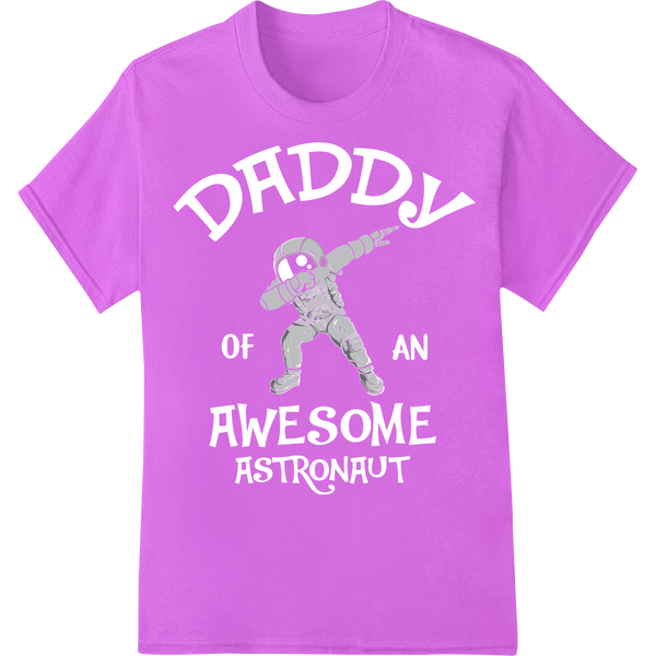 Astronaut Dance: Cosmic Style DTF Print Heat Transfer on purple shirt - SUPERDTF-DTF Prints-DTF Transfers-Custom DTF Prints