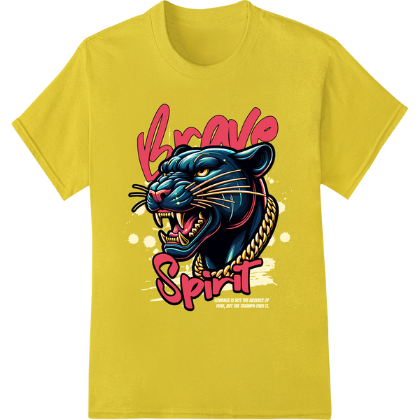 Innovative dtf printer design on Fierce Panther 'Brave Spirit' Heat Transfer Print - Super DTF