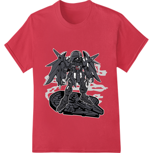 Vibrant personalized clothing print on Darth Vader Mech Robot: Futuristic DTF Print Heat Transfer