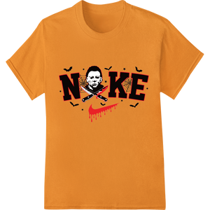 Custom high-quality t-shirt printing design - Eerie Portrait 'NIKE' Halloween DTF Print Heat Transfer