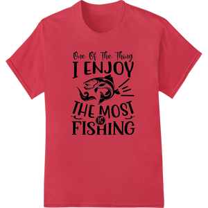 Personalized custom print solutions design for Fishing Enthusiast's Bold DTF Print Heat Transfer