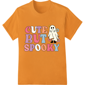 Premium quality DTF prints on Cute But Spooky Cartoon Ghost - Super DTF Print Transfer