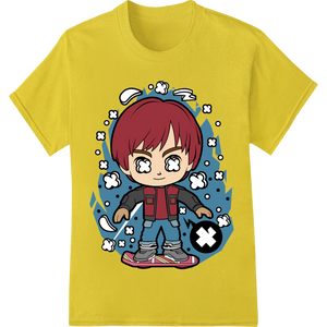 Durable vibrant DTF prints applied to Cartoon Kid Ready for Snowy Adventure | DTF Print