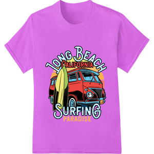 Long Beach Surfing Paradise: Ride the Waves in Style featuring professional garment printing