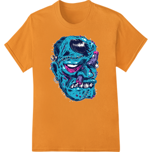 Terrifying Zombie Monster DTF Print Heat Transfer with custom DTF prints artwork