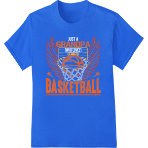 Slam Dunk Style: 'GRANDPA BASKETBALL' Heat Transfer Print featuring professional professional DTF printing