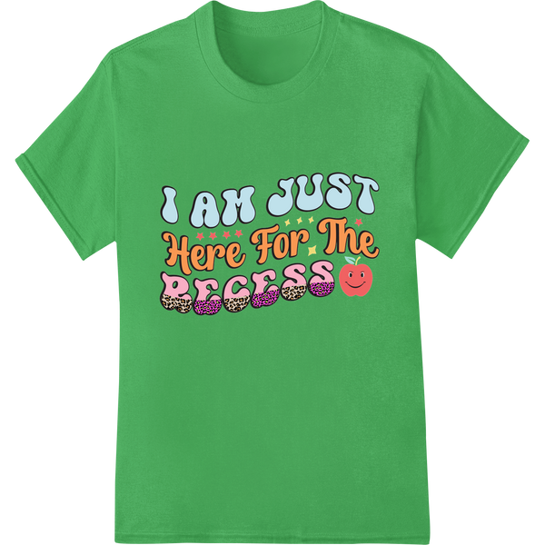 Retro Teacher 'Here for the Recess' DTF Print Transfer on green shirt - SUPERDTF-DTF Prints-DTF Transfers-Custom DTF Prints