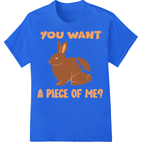 Sassy Easter Bunny - Funny DTF Print Heat Transfer on blue shirt - SUPERDTF-DTF Prints-DTF Transfers-Custom DTF Prints