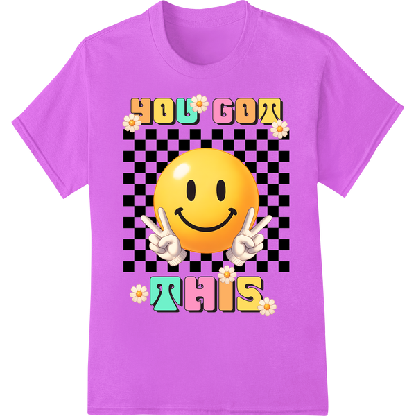 Ace Your Tests with This Motivational Emoji DTF Print on purple shirt - SUPERDTF-DTF Prints-DTF Transfers-Custom DTF Prints