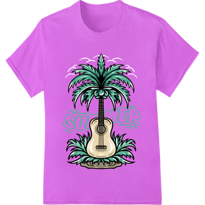 Tropical Guitar: Unleash Your Summer Vibes showcasing advanced custom merchandise technology