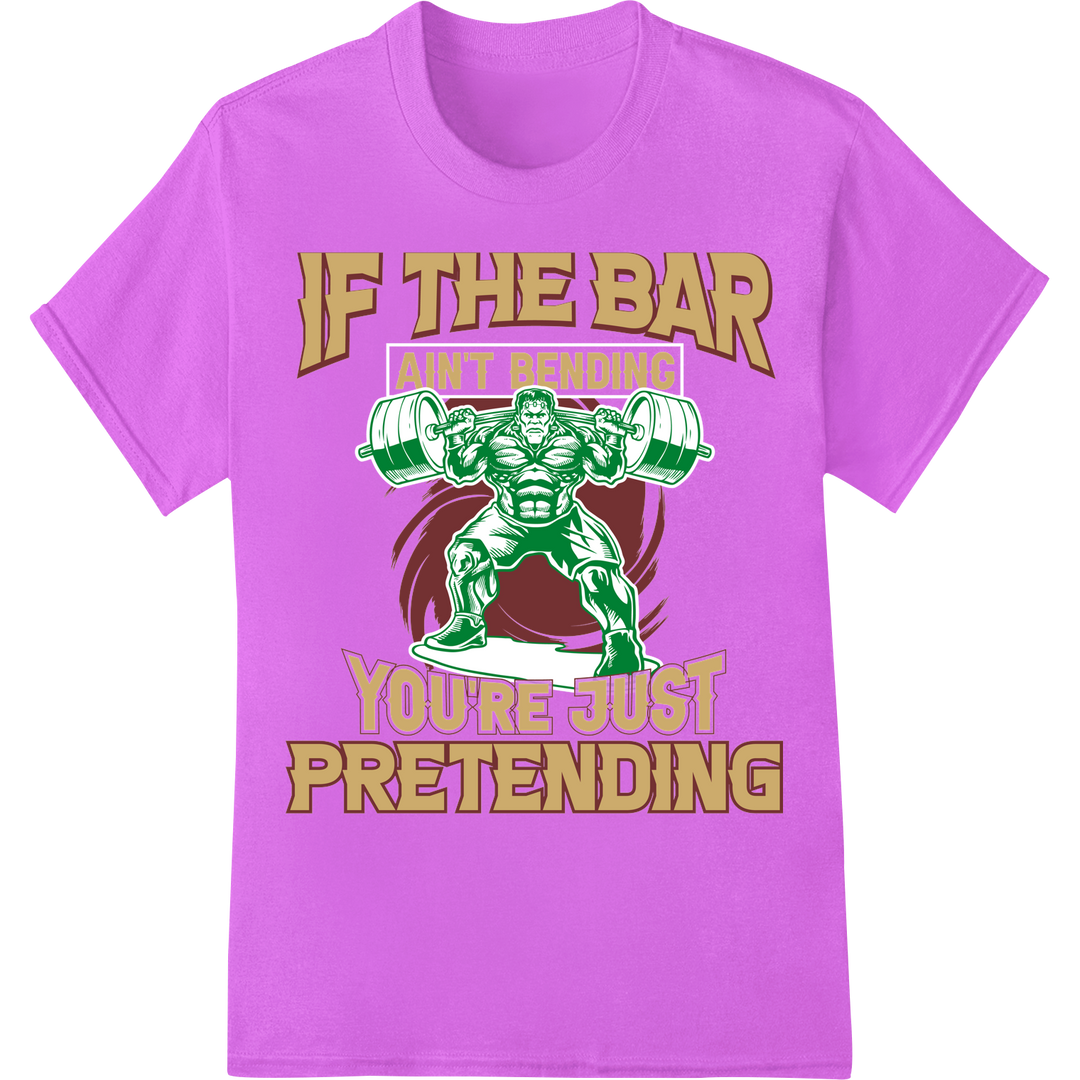 Funny Leprechaun Gym St. Patrick's Day Fitness DTF Print on purple shirt - SUPERDTF-DTF Prints-DTF Transfers-Custom DTF Prints