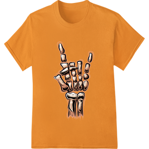 Spooky Skeleton Hand DTF Print for Haunting Halloween Style made with premium garment printing