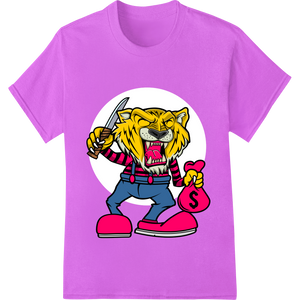 Punk Rock Tiger: Fierce Feline Ready to Rebel made with premium DTF printing experts