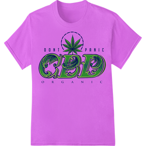 Organic CBD: Nature's Healing Touch in Bold Design - High-quality custom apparel