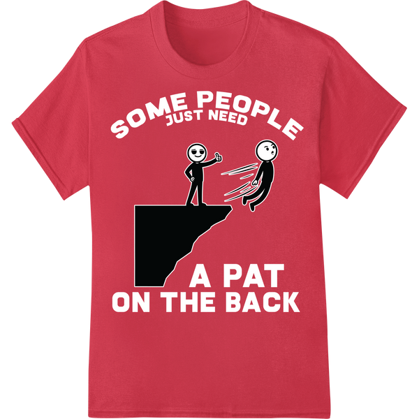 Sarcastic Stick Figure Relationship DTF Print Heat Transfer on red shirt - SUPERDTF-DTF Prints-DTF Transfers-Custom DTF Prints