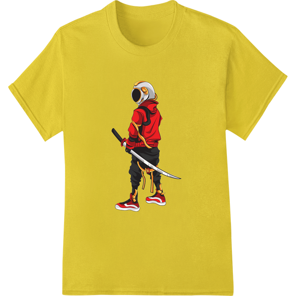 Innovative personalized clothing design on Fierce Samurai Warrior - Bold DTF Print Heat Transfer