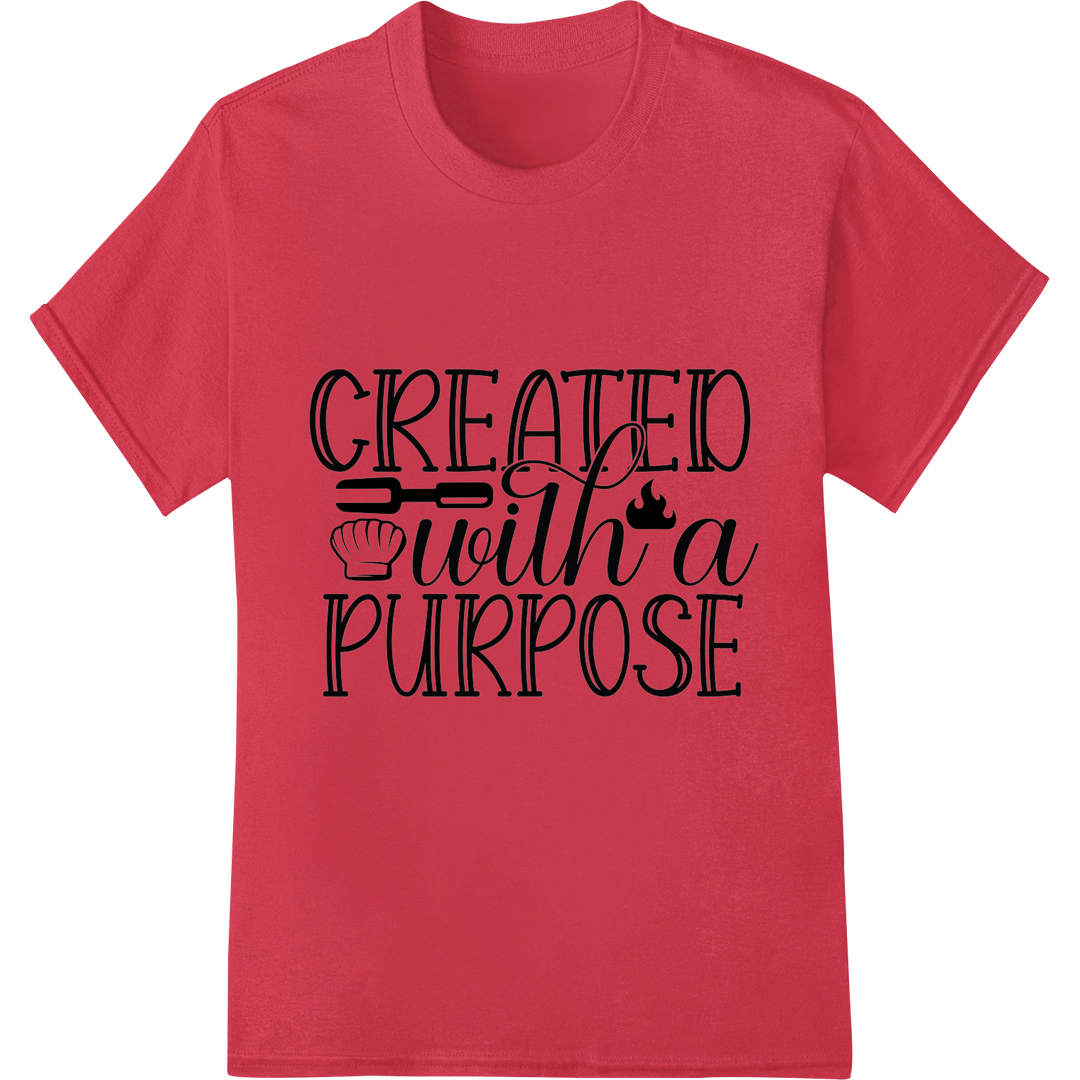 Inspire with Purpose: Bold DTF Print Heat Transfer on red shirt - SUPERDTF-DTF Prints-DTF Transfers-Custom DTF Prints